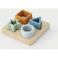 TickiT 54553, Bambus, Silikon, Blau, Hellblau, Hellgrün, Orange, Holz