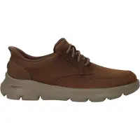 SKECHERS Slip-Ins Relaxed Fit Veterschoenen Laag - Cognac - Maat 45