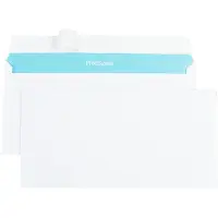 Netuno Briefumschläge weiß, DIN lang, ohne Fenster, haftklebend, 90g/m2, 100 Stück