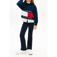 Tommy Hilfiger Girls Tommy Foil Flare Leg Dark Night Navy Größe: 10 | Hosen Outlet | kids | Schwarz