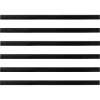 vidaXL Selbstklebende Türbürstendichtungen 6 stk. Schwarz 100 cm