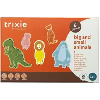 Trixie Puzzle Spielzeug - Große und kleine Tiere Puzzlebox 5 Stück