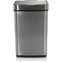 Hjh OFFICE CLEAN IV 60L - Mülleimer Silber
