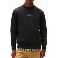 Tommy Hilfiger Brand Love Sweatshirt Black Größe: M | Pullover Outlet | Herren | Schwarz