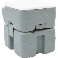 Syfax Camping-Toilette Grau 41,5 x 36,5 x 42 cm