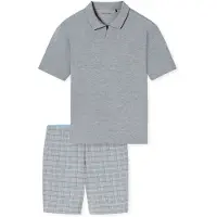 Schiesser Herren Pyjama Selected Premium JacquardSchlafanzug, Pyjama Set, Nachtwäsche