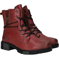 Mustang Damen Stiefelette mit Farbakzentsohle 15M0322001, Größe:37 EU, Farbe:Rot