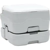 Syfax Camping-Toilette Grau und Weiß 41,5 x 36,5 x 30 cm Polyethylen