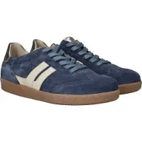 Gabor Velour denim panna puder sportlicher Schnürer Blau in Gr. 38