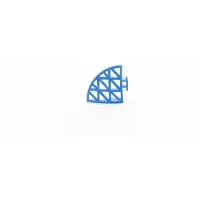Softee 5 blaue PVC--Seitenfliesen – Ecke – mehrfarbig