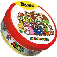 Zygomatic Dobble Super Mario Kartenspiel - Such- und Reaktionsspiel für die Familie