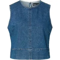 Pieces Pcsilke Denim Oberteil | Blau | XS