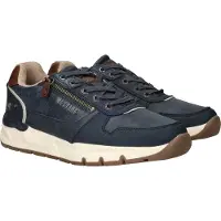 Mustang Herren Sneaker sportlicher Halbschuh 15M0051001, Größe:44 EU, Farbe:Blau