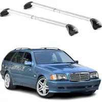 Aurilis Dachträger für Mercedes C Klasse S202 Kombi 1993-2000 100kg Alu Silber 2x ABE