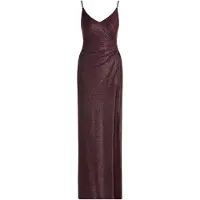 Vera Mont Abendkleid mit Seitenschlitzen in Dark Red/Grey | Gr.: 38