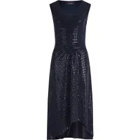 Vera Mont Cocktailkleid im Glitzer-Look in Dunkelblau/Grau | Gr.: 40