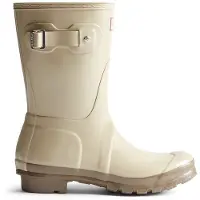 Hunter Regenstiefel Unisex Beige Gummi