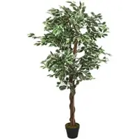 Furnicato Ficusbaum Künstlich 630 Blätter 120 cm Grün