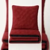 Leonado vicenti Teddyplüsch Winter Bettwäsche 135x200 Set Bordeaux Bubble Optik mit Kissenbezug 80x80 cm und Reißverschluss flauschig warm