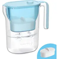 Waterdrop Wasserfilter Kanne Kühlschrank Wasserfilterkrug mit 3-Monats-Filter, 2,5 L, NSF-, BPA-frei, Blau (Ersatzfilter: WD-PF-01A Plus)