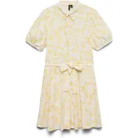 Vero Moda Kleid für den Alltag Dicthe 10303728 Hellgelb Regular Fit