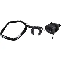 Axa Block 2xl Az + Ulc 130 Plug-in Fahrradschloss Für Den Rahmen Schwarz Schwarz One Size