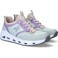 Rieker Damen Sneaker Vegan Mesh farbenfroh N5258, Größe:40 EU, Farbe:Grün