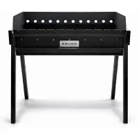 Grillpeter Mangal Altan 70 Stahl 3mm Schaschlikgrill mit Ascheschublade