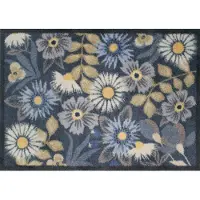 Turtle Mat Fußmatte "Meadow", blau (bunt), B:60cm H:9mm L:85cm, Obermaterial: 85% Baumwolle, 15% Viskose, Teppiche, Fußmatte