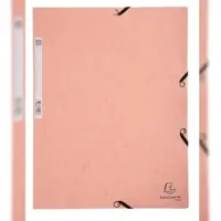 Exacompta 55527E 25x Sammelmappe mit Gummizug aus Colorspan-Karton 400g/m2 Serie Aquarel - A4 - rot