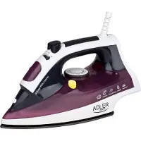 Adler AD 5022, Trocken- & Dampfbügeleisen, Keramik-Bügelsohle, Blau, Weiß, 2200 W, 220-240 V, 50 Hz