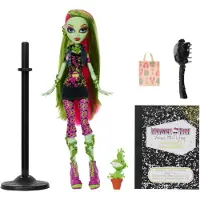 Monster High Gruselige Monster-High-Reproduktion der ursprünglichen Venus McFlytrap-Puppe, mit Tagebuch, Puppenständer und Haustier, Modepuppe, Weiblich, 6 Jahr(e), Junge/Mädchen, 285 mm, Mehrfarbig