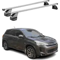 Menabo Dachträger Grundtäger für Citroen C4 Aircross 2012-2017 75kg Stahl Silber
