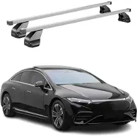 Menabo Dachträger Grundtäger für Mercedes EQS V297 2021-2025 75kg Stahl Grau 2x