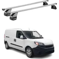 Omac Menabo Dachträger Grundtäger für Fiat Doblo Maxi 2015-2024 75kg Stahl Silber 2x