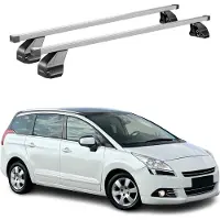 Menabo Dachträger Grundtäger für Peugeot 5008 mk1 2009-2017 75kg Stahl Silber 2x