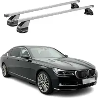 Menabo Dachträger Grundtäger für BMW 7er G11 G12 2015-2022 75kg Stahl Silber 2x