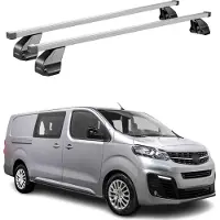 Menabo Dachträger Grundtäger für Opel E Combo 2018-2025 75kg Stahl Silber 2 tlg