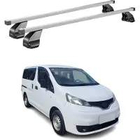 Menabo Dachträger Grundtäger für Nissan NV200 2009-2021 75kg Stahl Silber 2 tlg
