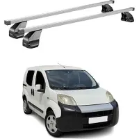 Menabo Dachträger Grundtäger für Fiat Fiorino 2007-2016 75kg Stahl Silber 2 tlg