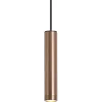 QAZQA Design-Pendelleuchte Dunkelbronze GU10 50mm IP44 - Tuba