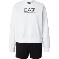 Emporio Armani Sweatshirt und Sportshorts Set 7W000974 AF13135 M0003 Weiß Regular Fit