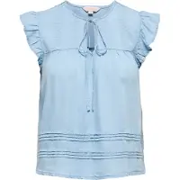 ONLY Jeansbluse in Hellblau - L