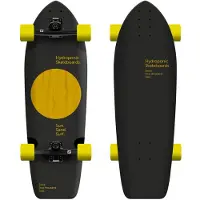 Hydroponic Complete Surfskate Komplettboard Black/Yellow Longboard Skateboard