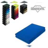 EXKLUSIV HEIMTEXTIL Doppelpack Jersey Spannbettlaken Premium Royalblau 200 x 220 cm