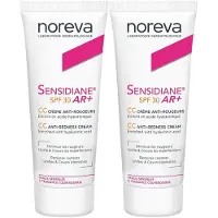 Noreva Sensidiane AR+ CC Crème Antirougeurs SPF 30 - crème anti-rougeurs, teinte claire, 3 2x40 ml Make up