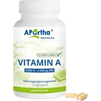 APOrtha Vitamin A 8.000 IE (2.400 µg) - 120 vegane Kapseln
