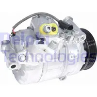Delphi TSP0159958 Denso 7SEU17C Klimaanlage Klimakompressor PAG 46 für BMW 5 Limousine (E60) 5 Touring (E61) 7 (E65, E66, E67) 6 Coupe (E63)