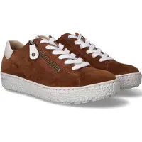 Hartjes Phil Shoe Halbschuh 162.1401/3153.32, Velourleder, Cognac - Beige, Weite H, Fußbett zum Wechseln 38