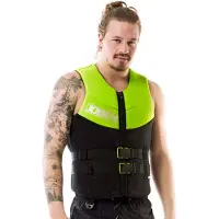 Jobe Neo Neoprenweste Neoprene Schwimmweste Schwimmvest Herren Männer Men Wakeboard Wasserski Jetski Wassersport SUP Lime Green Lindgrün (Größe: XL+)